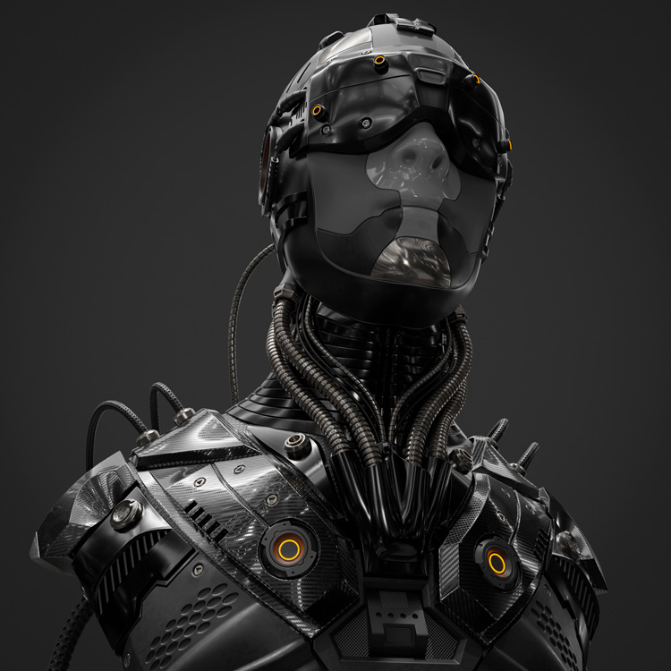 Sci Fi - Character 01 - Bust 3D