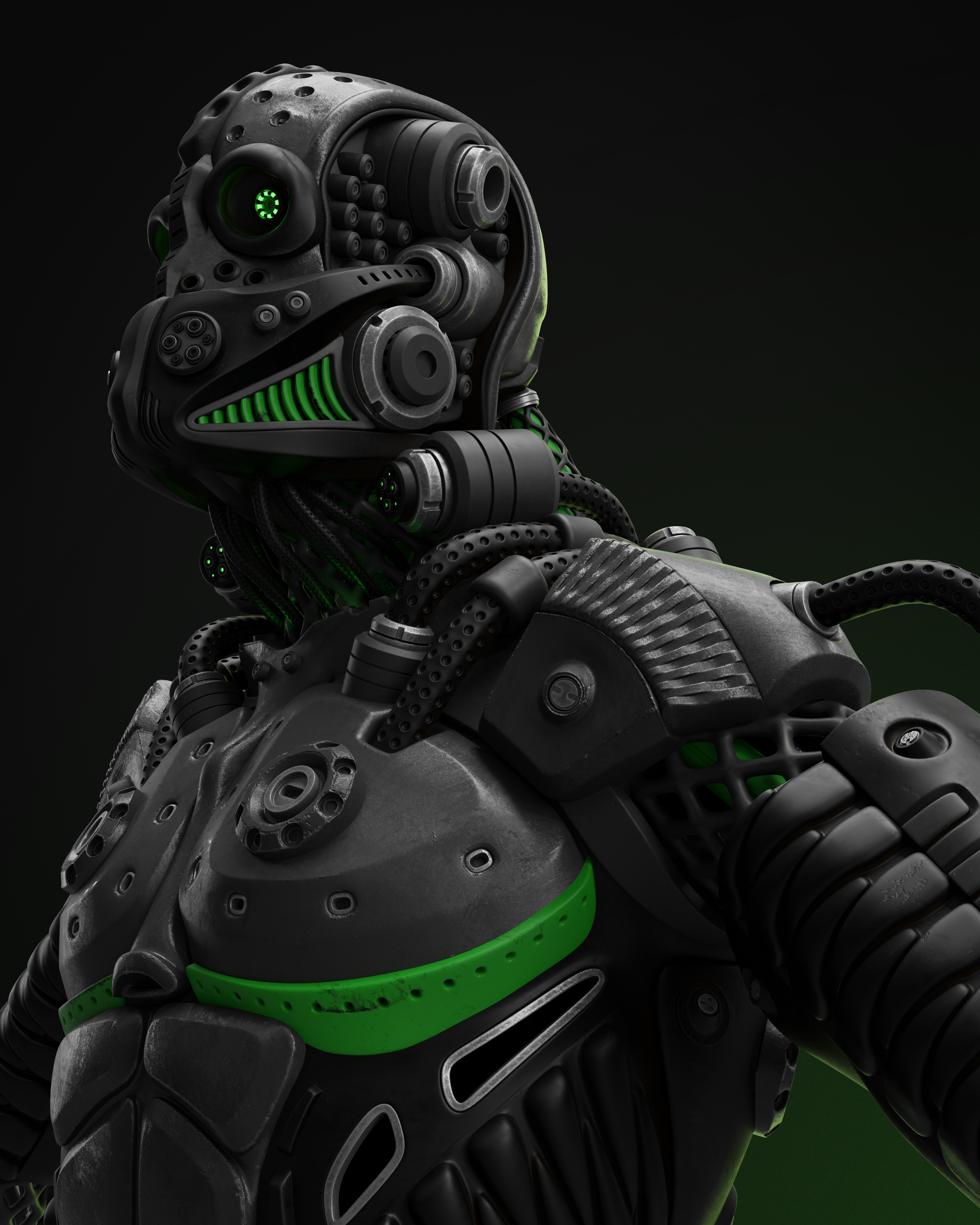 Sci Fi - Character 02 - Bust 3D — imagen 1