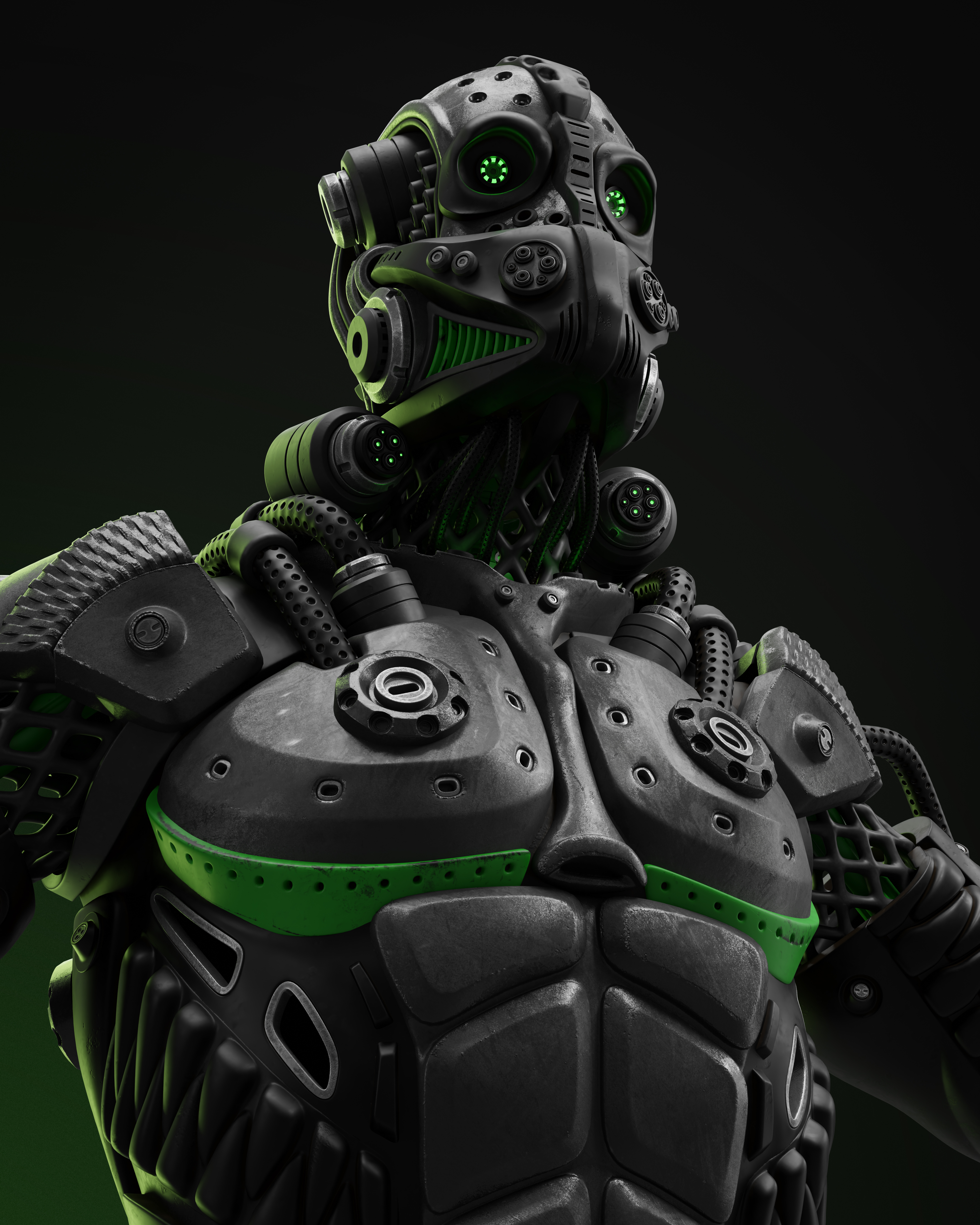 Sci Fi - Character 02 - Bust 3D — imagen 2