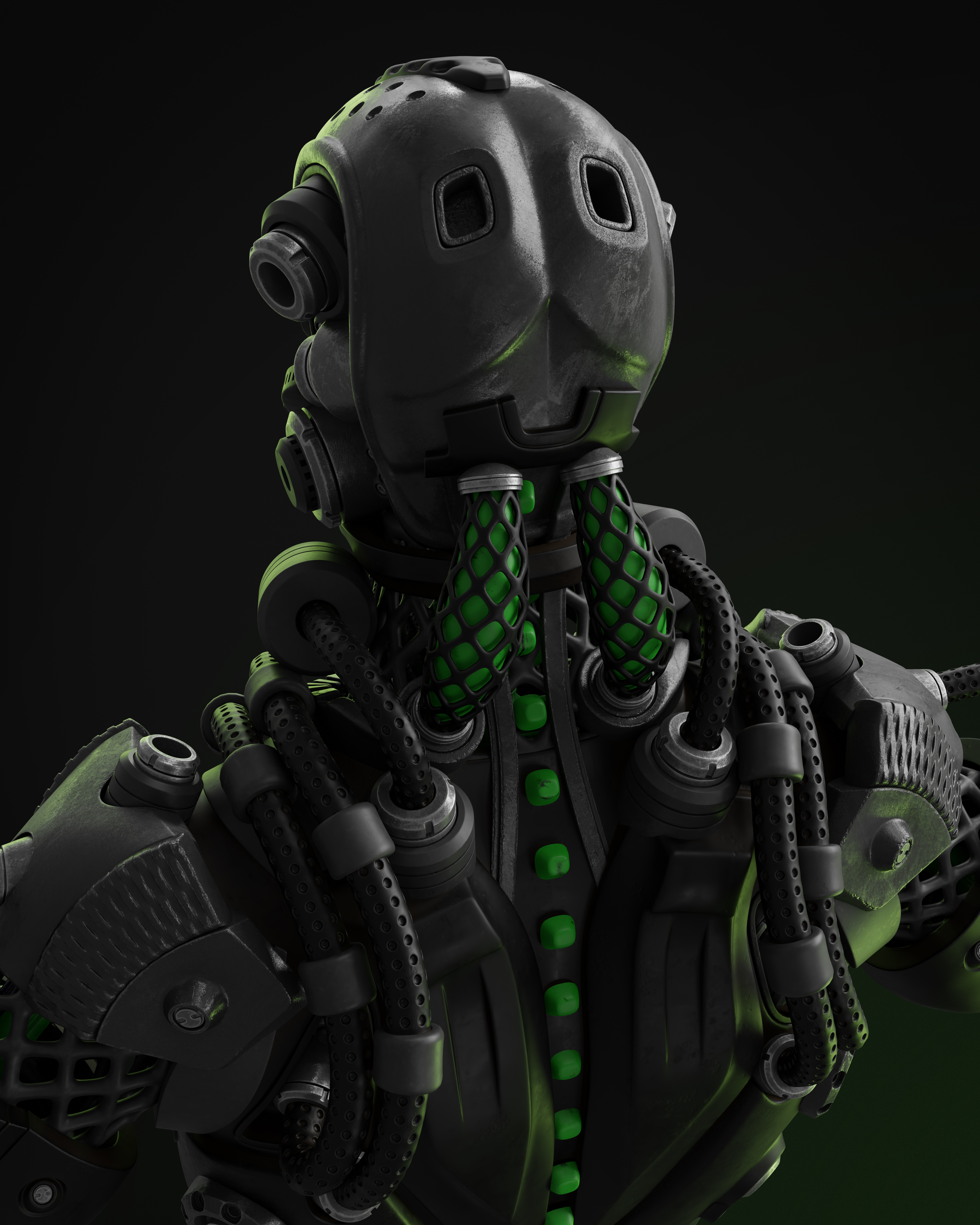 Sci Fi - Character 02 - Bust 3D — imagen 3
